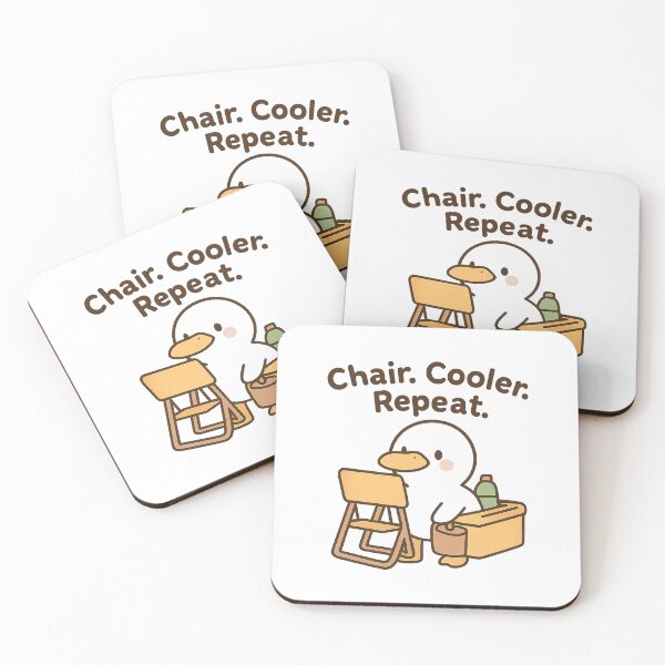 Item preview, Chair Cooler Repeat Marching Band Parent Sticker designed and sold by Ainbowz-Artwork.