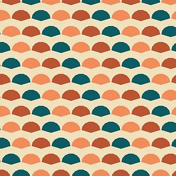 Artwork thumbnail, Shell Fan Repeat Pattern Design by BondiDrift
