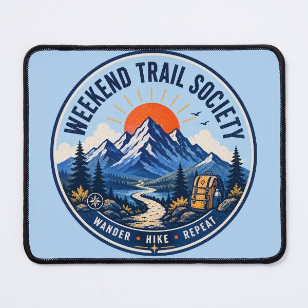 Item preview, Weekend Trail Society Hiking Badge designed and sold by Pick&Grin.