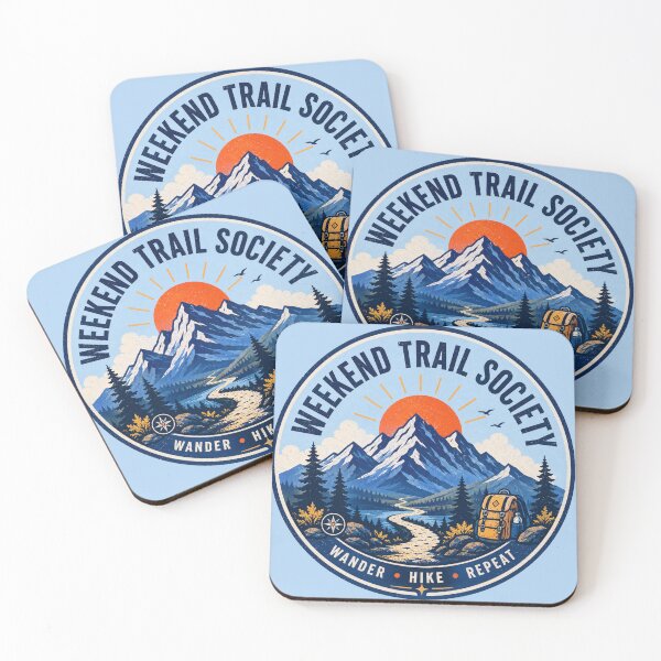 Item preview, Weekend Trail Society Hiking Badge designed and sold by Pick&Grin.