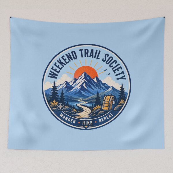 Item preview, Weekend Trail Society Hiking Badge designed and sold by Pick&Grin.