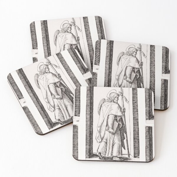 Item preview, Saint James Pilgrim With Staff Engraving designed and sold by artofuniverse.