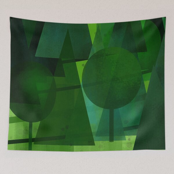 Item preview, Geometric Forest Scene  designed and sold by Andrew  Hitchen.