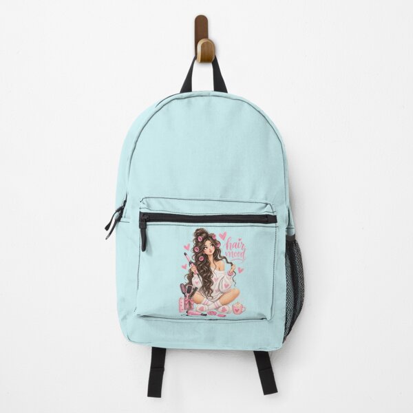 Item preview, A girl making curly hairdo illustration designed and sold by lafataviola.