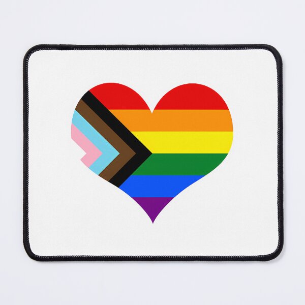 Item preview, Progressive Pride Flag Heart designed and sold by ChowdhuryAlayna.