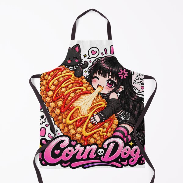 Item preview, Goth Food Gremlin Loves Corn Dog designed and sold by AnnekeJordaan.