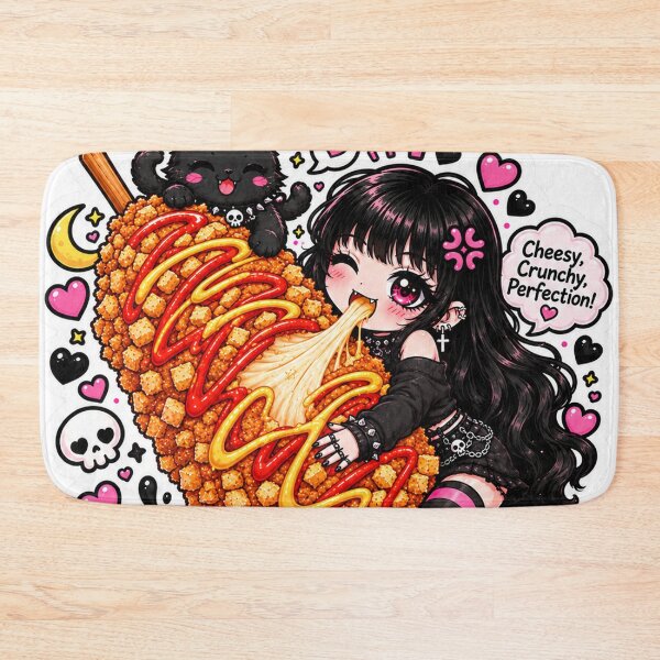 Item preview, Goth Food Gremlin Loves Corn Dog designed and sold by AnnekeJordaan.