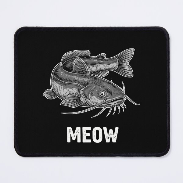 Item preview, Meow Catfish Angler Fishing Humor designed and sold by SofiBlair.