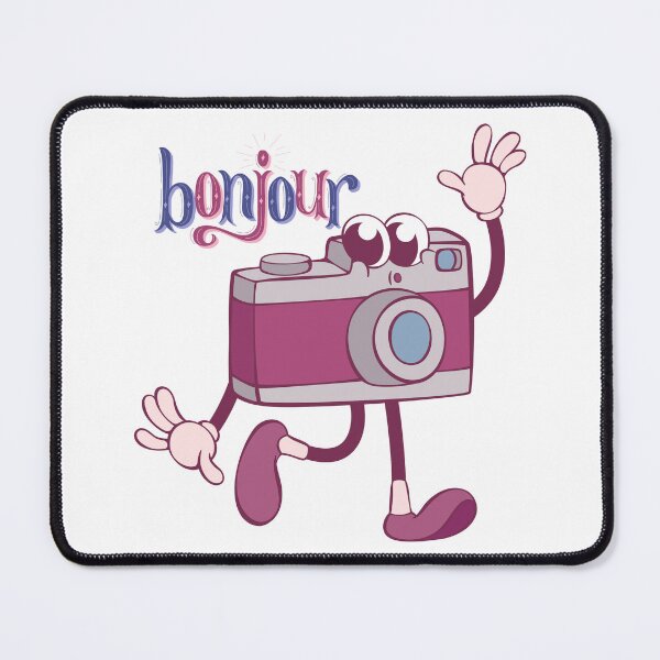 Item preview, Cute Camera Bonjour Photography French Aesthetic Design designed and sold by BigDigital.