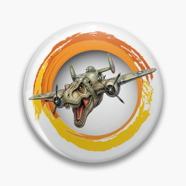 Item preview, T-Rex Warplane Soars Through Surreal Skies designed and sold by Wilcox PhotoArt.