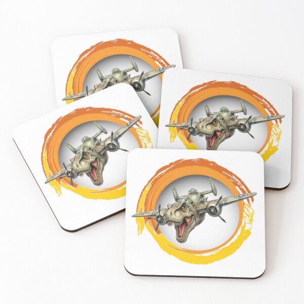 Item preview, T-Rex Warplane Soars Through Surreal Skies designed and sold by Wilcox PhotoArt.