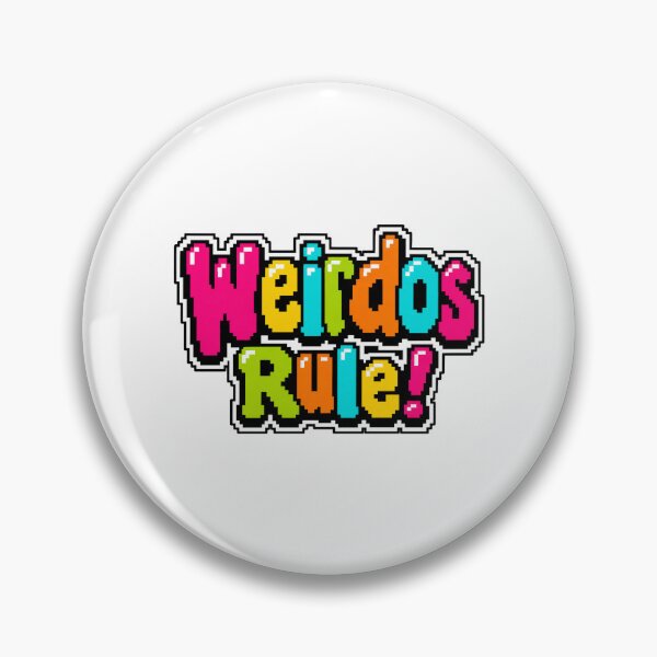 Item preview, Weirdos Rule 8-Bit Arcade Typography designed and sold by BearLoveDesign.