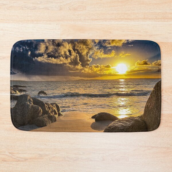 Item preview, Sunset at the beach with storm clouds designed and sold by Faith Based Decor .