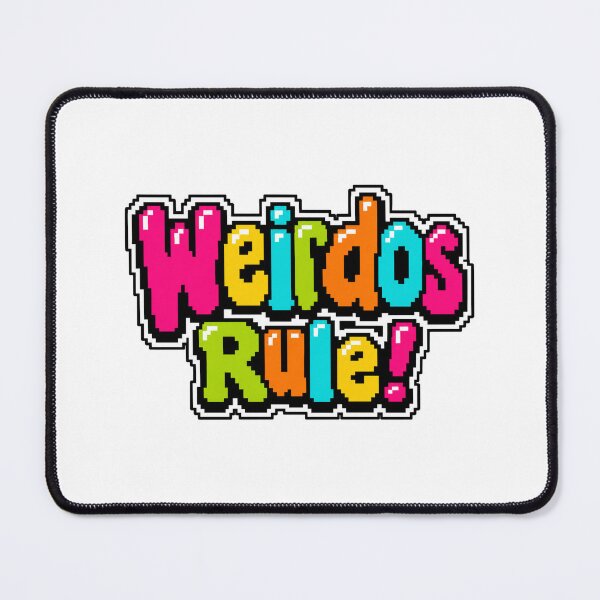 Item preview, Weirdos Rule 8-Bit Arcade Typography designed and sold by BearLoveDesign.
