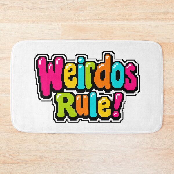 Item preview, Weirdos Rule 8-Bit Arcade Typography designed and sold by BearLoveDesign.