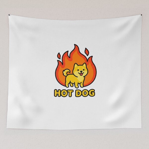 Item preview, Fiery Hot Dog designed and sold by anuggra.