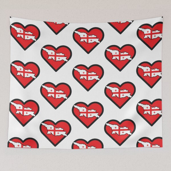 Item preview, Sakartvelo Guli - Me Mikvars Sakartvelo - I Love Georgia - Icon Heart designed and sold by ChowdhuryAlayna.