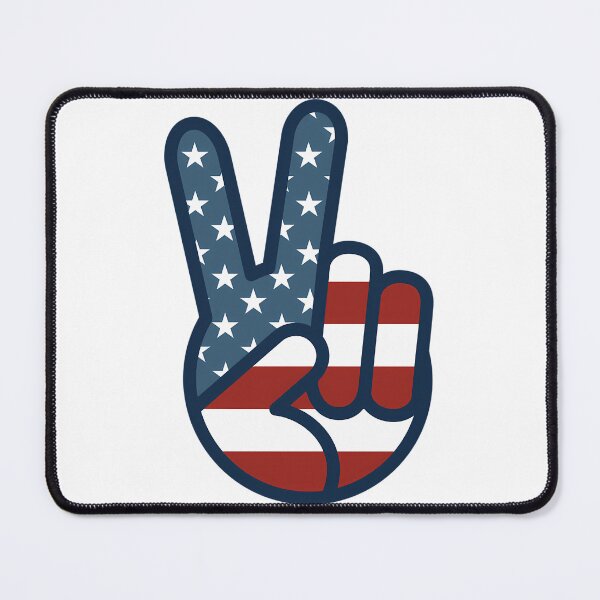 Item preview, Salty-Dog American Flag Peace Sign Icon designed and sold by ChowdhuryAlayna.