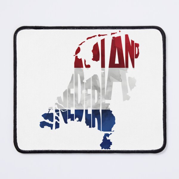 Item preview, The Netherlands Typographic Map Flag designed and sold by ChowdhuryAlayna.
