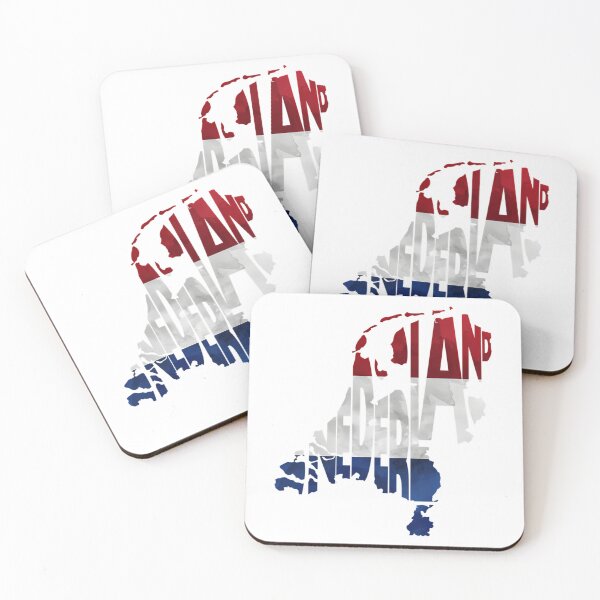Item preview, The Netherlands Typographic Map Flag designed and sold by ChowdhuryAlayna.