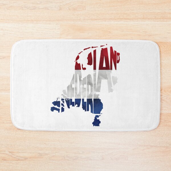Item preview, The Netherlands Typographic Map Flag designed and sold by ChowdhuryAlayna.