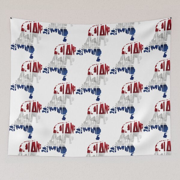 Item preview, The Netherlands Typographic Map Flag designed and sold by ChowdhuryAlayna.
