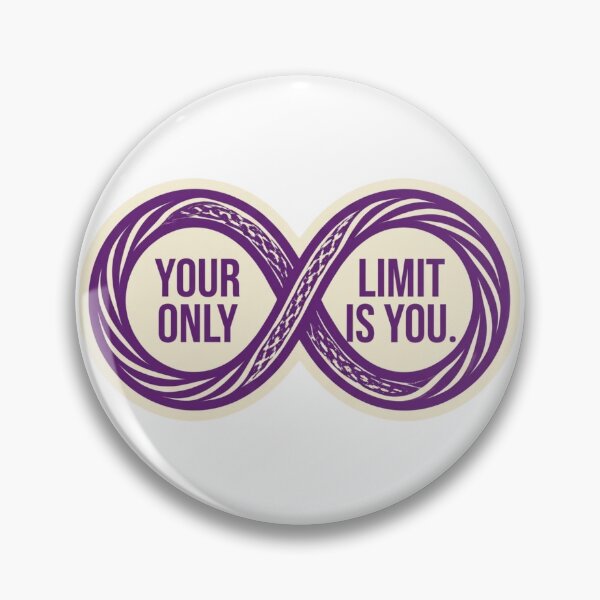 Item preview, Your Only Limit Is You Infinity Symbol Motivational Quote designed and sold by KTD28_SHOP.