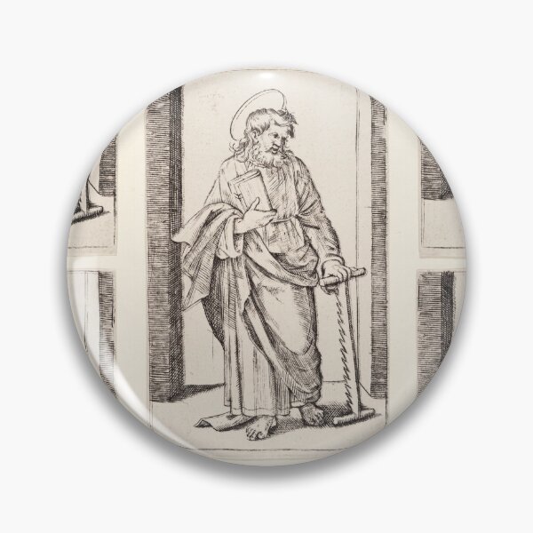 Item preview, Saint Simon with Saw and Book designed and sold by artofuniverse.