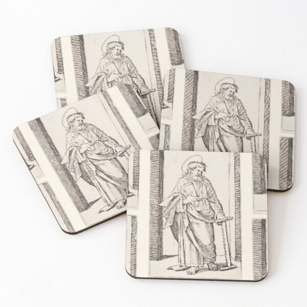 Item preview, Saint Simon with Saw and Book designed and sold by artofuniverse.