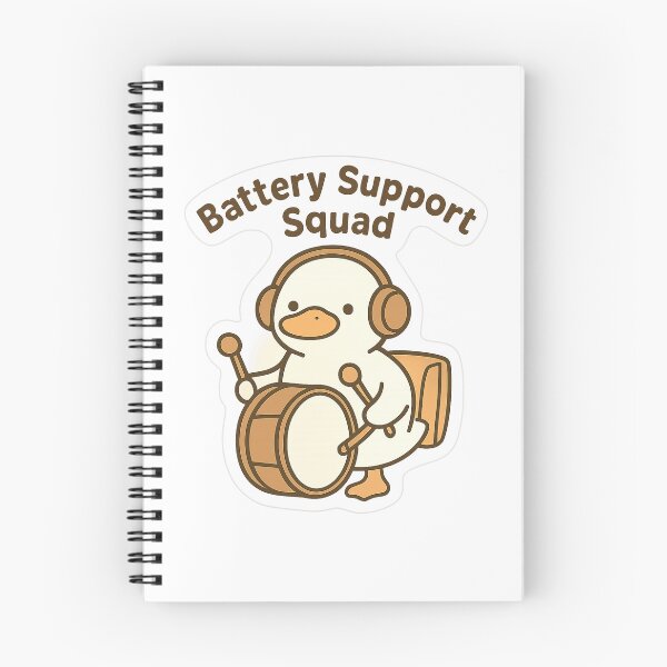 Item preview, Battery Support Squad Duck Percussion Tee designed and sold by Ainbowz-Artwork.