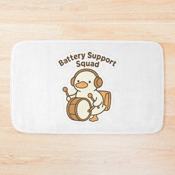 Item preview, Battery Support Squad Duck Percussion Tee designed and sold by Ainbowz-Artwork.