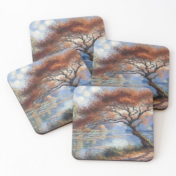 Item preview, Autumn landscape in the Monet style with warm color harmony designed and sold by FotoworldEdel.