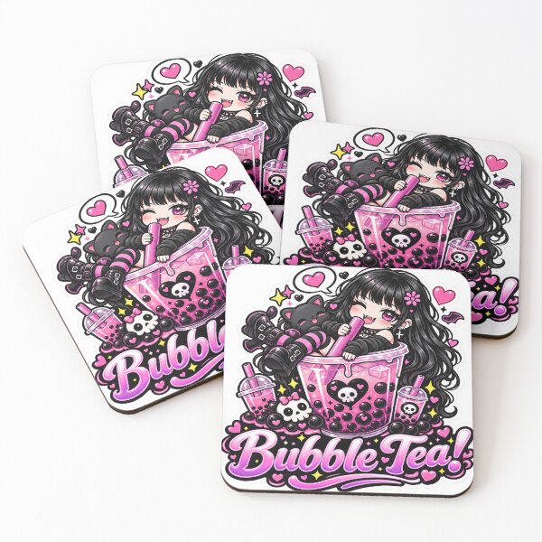 Item preview, Goth Food Gremlin Loves Bubble Tea designed and sold by AnnekeJordaan.