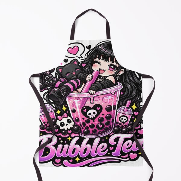 Item preview, Goth Food Gremlin Loves Bubble Tea designed and sold by AnnekeJordaan.