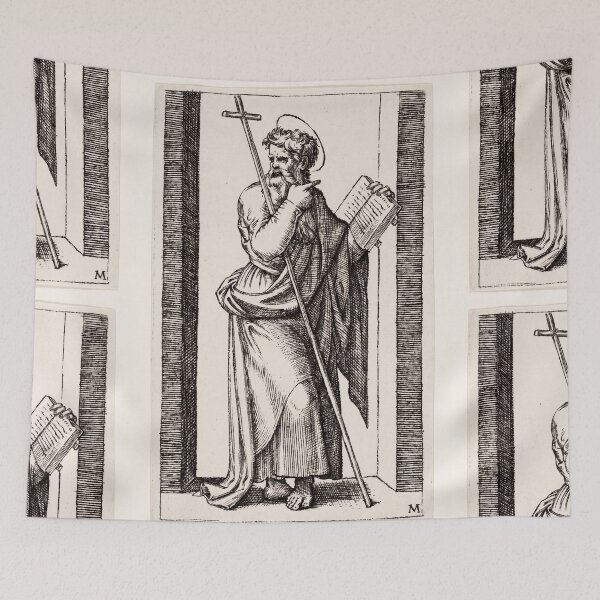 Item preview, Bearded Apostle With Cross and Book designed and sold by artofuniverse.