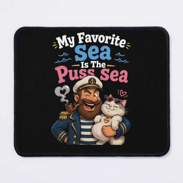 Item preview, My Favorite Sea is The Puss-Sea designed and sold by TheEndDesign.