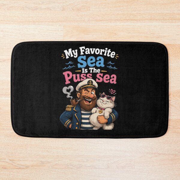 Item preview, My  Favorite Sea is The Puss-Sea designed and sold by TheEndDesign.