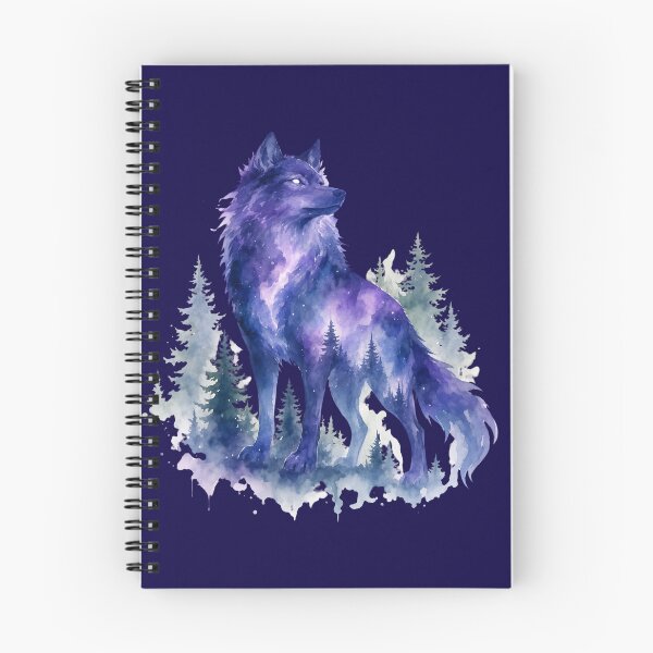 Item preview, Galaxy wolf watercolor sticker designed and sold by DesignPMG.