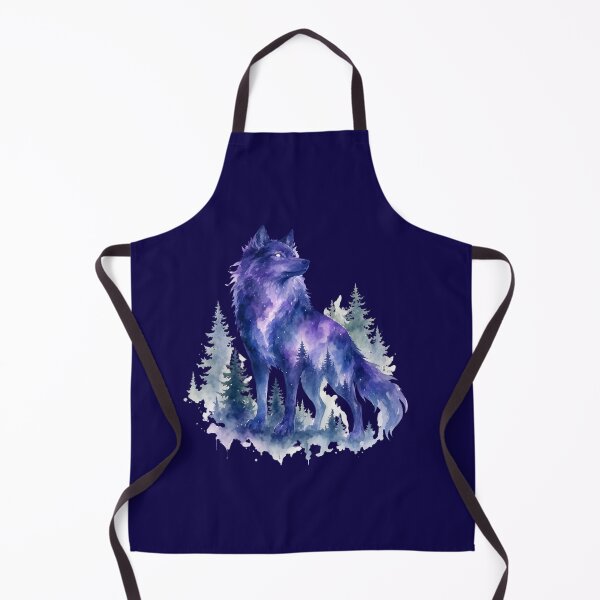 Item preview, Galaxy wolf watercolor sticker designed and sold by DesignPMG.