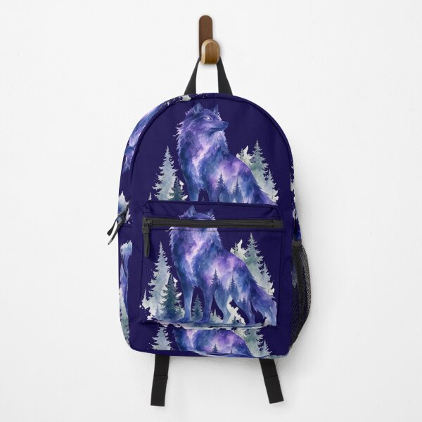 Artikelvorschau, Galaxy Wolf Aquarellaufkleber entworfen und verkauft von DesignPMG.