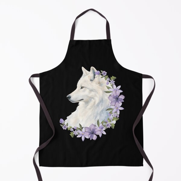 Item preview, Magical wolf flower sticker designed and sold by DesignPMG.