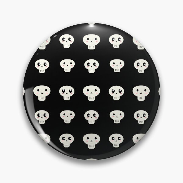 Item preview, Cute Kawaii Skull Seamless Halloween Pattern with Blushing Cheeks designed and sold by MathuraPresent.
