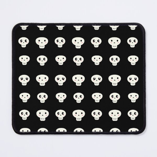 Item preview, Cute Kawaii Skull Seamless Halloween Pattern with Blushing Cheeks designed and sold by MathuraPresent.