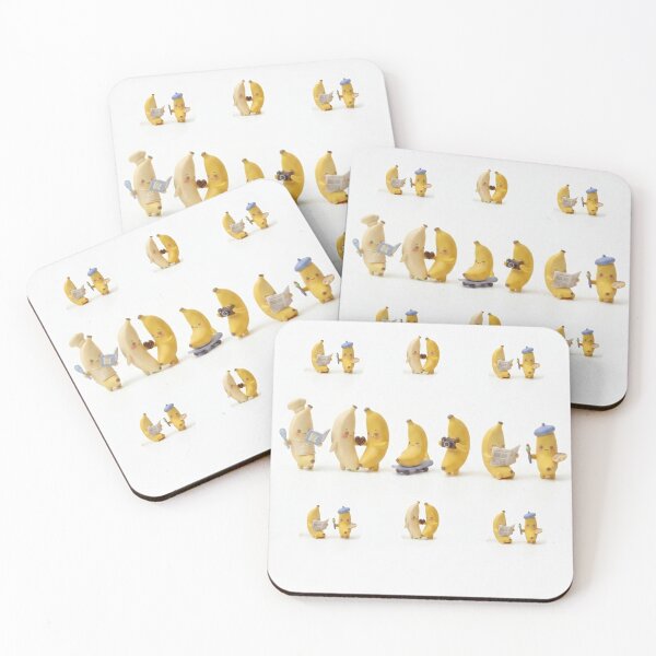 Item preview, Cute Miniature Banana Characters Living Their Best Life - Fun Hobbies Pattern designed and sold by The Mandala Oasis.