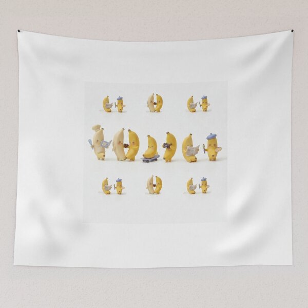 Item preview, Cute Miniature Banana Characters Living Their Best Life - Fun Hobbies Pattern designed and sold by The Mandala Oasis.