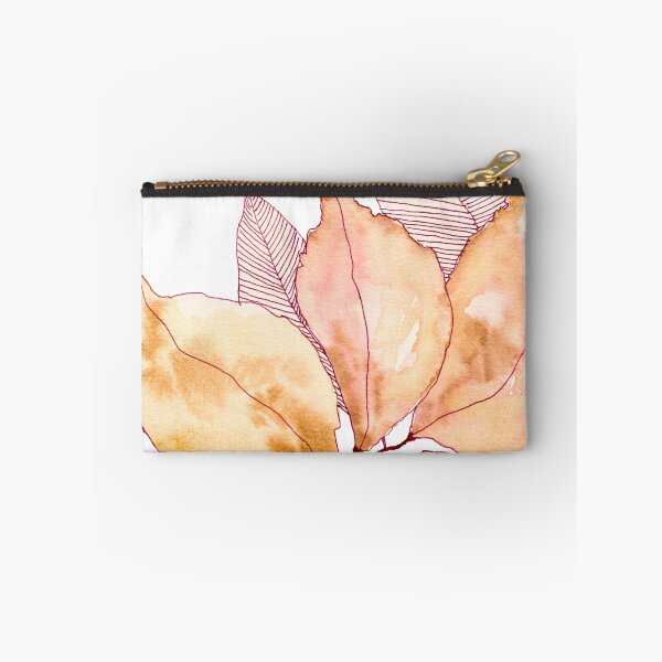 Item preview, Peach Pink Botanical Leaves: Watercolour Line Art designed and sold by ArithraStudio.