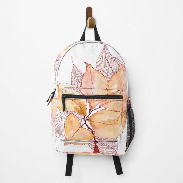Item preview, Peach Pink Botanical Leaves: Watercolour Line Art designed and sold by ArithraStudio.