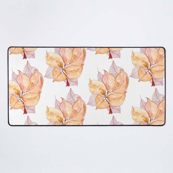 Item preview, Peach Pink Botanical Leaves: Watercolour Line Art designed and sold by ArithraStudio.