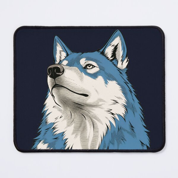Item preview, Blue wolf sticker designed and sold by DesignPMG.