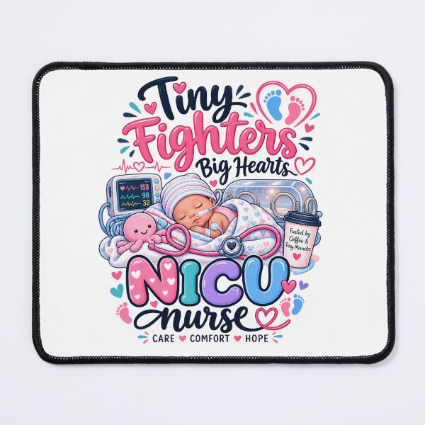 Item preview, Tiny Fighters Big Hearts NICU Nurse designed and sold by Nurse Vibes Studio.